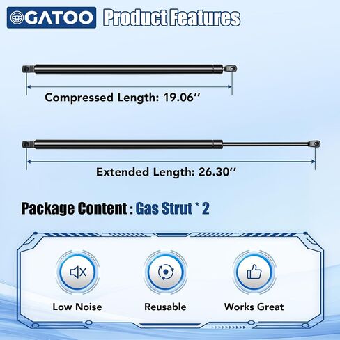 Rear Hatch Lift Supports Liftgate Struts Compatible with Chrysler Town Country Dodge Grand Caravan 2008 2009 2010 2011 2012 2013 2014 2015 2016 2017, Ram C/V 12-15 Tailgate Shock Trunk Gas Spring in Saudi Arabia