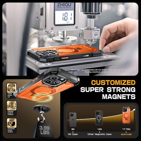 حافظة SUPCASE لهاتف iPhone 16 Pro مع زر التقاط التحكم في الكاميرا (مقبض Unicorn Beetle)، [متوافقة مع MagSafe] حافظة هاتف مغناطيسية متينة متينة لهاتف iPhone 16 Pro 6.3 بوصة 2024، أسود in Saudi Arabia