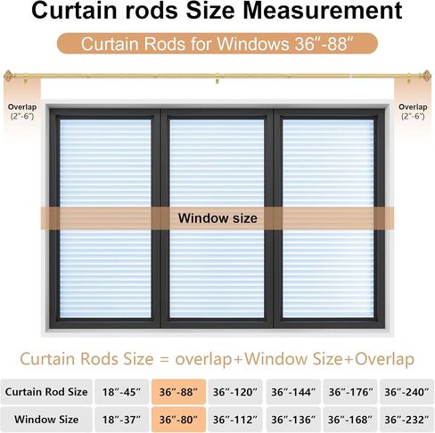 Gold Curtain Rods for Windows 48 to 84 Inch, Decorative Vintage Crystal 1'' Diameter Curtain Rod with Gold Foil Finials, Adjustable Heavy Duty Easy Install Drapery Pole Set for Farmhouse, Bedroom in Saudi Arabia