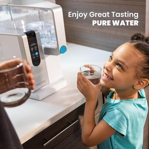 نظام تصفية المياه القلوية AquaTru Classic لسطح الطاولة من أجل PFAS والملوثات الأخرى مع تقنية التناضح العكسي الفائق 4 مراحل (لا يتطلب سباكة أو تركيب) | خالية من مادة BPA in Kuwait