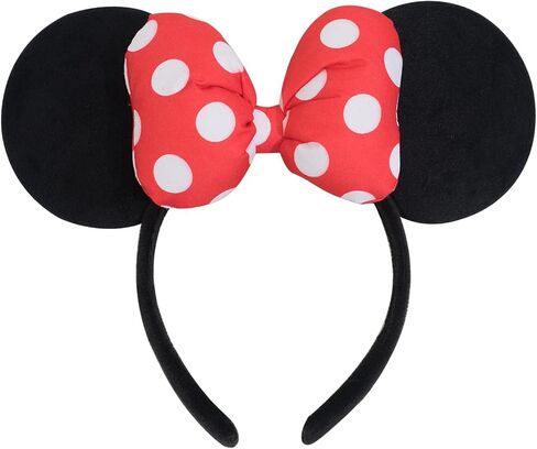 Mouse Ear Headband with 3D Cotton Bow, Polka Dot Bow Mouse Party Costume Accessories for Women Girls in Saudi Arabia