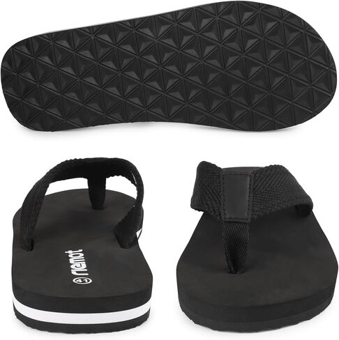 riemot Mens Flip Flops Arch Support Thong Sandals Cushioned Slippers for Beach Swimming Pool Home Shower Shoes Size 8-14 in Kuwait