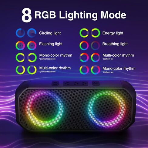 Wearable Bluetooth Speaker, 30 Hours of Playtime Clip On Speaker Built-in ENC Mic, IPX7 Waterproof, Bluetooth V5.3, TWS Portable Speaker in Kuwait