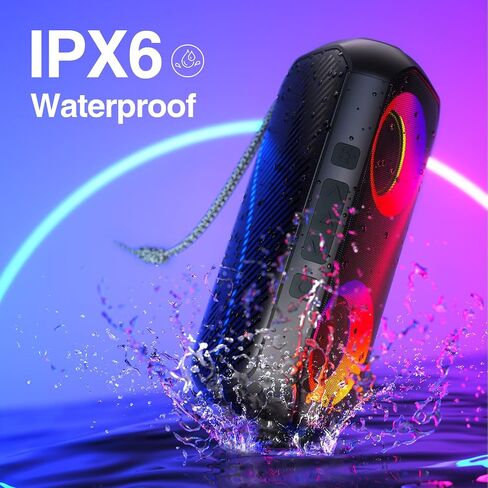 Wearable Bluetooth Speaker, 30 Hours of Playtime Clip On Speaker Built-in ENC Mic, IPX7 Waterproof, Bluetooth V5.3, TWS Portable Speaker in Kuwait