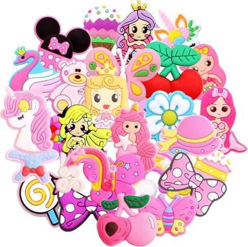 20PCS Shoe Charms for Croc slipper, Charms for Kids Girls Womens Clog Shoes Decorations Charms Halloween Christmas Party Gift in Saudi Arabia