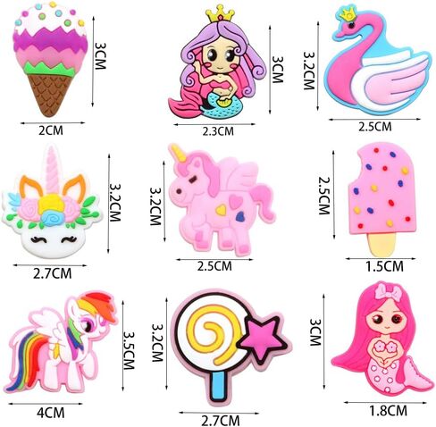 20PCS Shoe Charms for Croc slipper, Charms for Kids Girls Womens Clog Shoes Decorations Charms Halloween Christmas Party Gift in Saudi Arabia