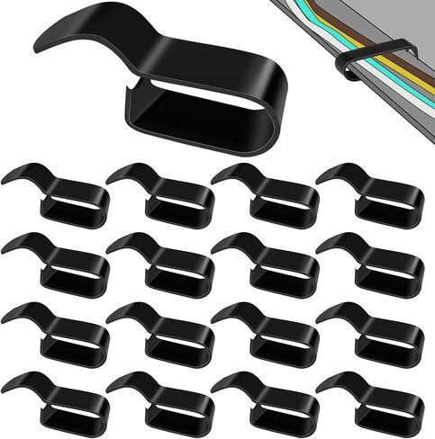 15 Pack Trailer Frame Wire Clips Black Push-On Chassis Wire Clips Anti-Corrosion Spring Steel Harness Fasteners for Automotive Boat Trailer or Marine Wiring Management (1/4") in Saudi Arabia