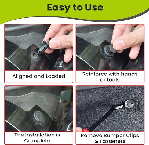 240 PCS مقاطع المصد والمسامير البلاستيكية PUSH PUN PIN - تشمل 12 أحجامًا و 5 مزيل لقفل GM و FORD و TOYOTA و Honda و Chrysler و Mercedes و BMW و ACURA وغيرها الكثير in Kuwait