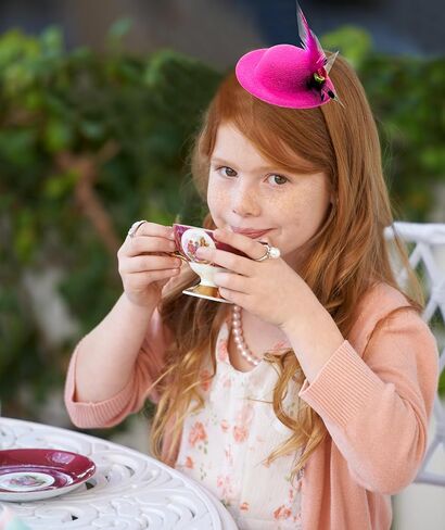 Jastore 6 Pieces Mini Tea Party Hats for Kids Girl Fancy Hair Fascinators for Girls Tiny Hat Hair Clips for Tea Party Favors in Saudi Arabia