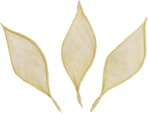 3pc أوراق كبيرة من زركشة البتلة sinamay fascinator تصنيع قبعة زفاف حزب العائلة Millinery DIY in Kuwait
