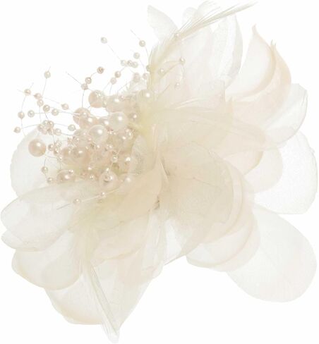 Song Qing Fascinators Hats for Women Tea Party Pin Brooch Corsage Flower Derby Bridal Cocktail Church Wedding Headwear in Saudi Arabia