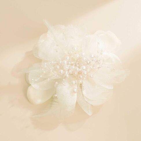 Song Qing Fascinators Hats for Women Tea Party Pin Brooch Corsage Flower Derby Bridal Cocktail Church Wedding Headwear in Saudi Arabia