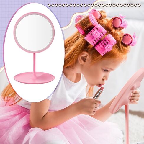 6 Pcs Spa Party Mirror Spa Party Supplies Sleepover Accessory Favors Makeup Mirror for Sleepover Slumber Birthday Favors Gift(White) in Kuwait