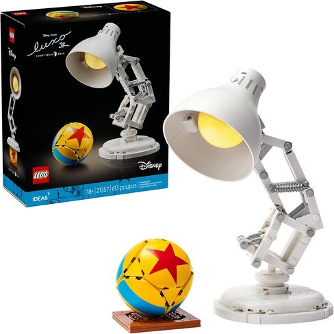 LEGO Ideas Disney Pixar Luxo Jr. - Room Decor and Building Set for Adults - Office and Desk Decor for Women and Men, Ages 18+ - Brick-Built Lamp DIY Kit - Collectible Gift Idea for Movie Fans - 21357 in Saudi Arabia