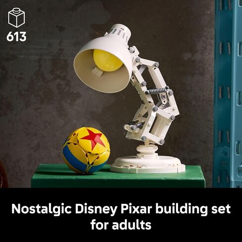 LEGO Ideas Disney Pixar Luxo Jr. - Room Decor and Building Set for Adults - Office and Desk Decor for Women and Men, Ages 18+ - Brick-Built Lamp DIY Kit - Collectible Gift Idea for Movie Fans - 21357 in Saudi Arabia
