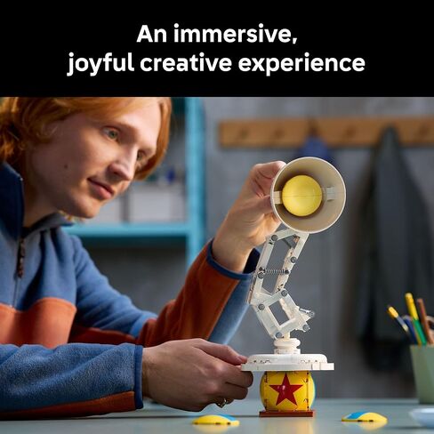 LEGO Ideas Disney Pixar Luxo Jr. - Room Decor and Building Set for Adults - Office and Desk Decor for Women and Men, Ages 18+ - Brick-Built Lamp DIY Kit - Collectible Gift Idea for Movie Fans - 21357 in Saudi Arabia