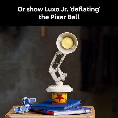 LEGO Ideas Disney Pixar Luxo Jr. - Room Decor and Building Set for Adults - Office and Desk Decor for Women and Men, Ages 18+ - Brick-Built Lamp DIY Kit - Collectible Gift Idea for Movie Fans - 21357 in Saudi Arabia