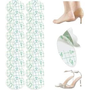 100PCS Transparent Self-Adhesive Heel Protectors - Waterproof Anti-Wear Stickers for High Heels, Invisible Thin Pads to Prevent Rubbing and Discomfort (1.7x2.6 inches)