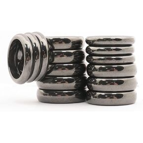 20PCS Mix Size Gemstone Ring Magnetic Hematite Ring 6 7 8 9 10 11 12 13 in Kuwait