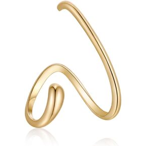 أصفاد الأذن غير الثقب الغضروف اللولب اللولب التفاف الأذن مقطع قابل للتعديل على أقراط للنساء in Kuwait