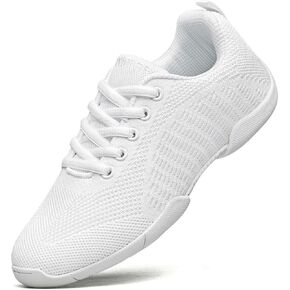 White Cheer Shoes for Girls Youth Cheerleading Shoes Dance Tumbling Sneakers Tennis Hip Hop Walking Sneakers