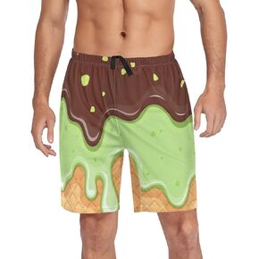 سروال الصيف PJ Pajama Pants ، سراويل ناعمة للنوم مع جيوب للرجال التمرين الرياضي S-2XL