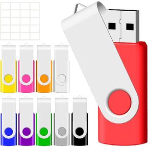 ذاكرة فلاش 16GB USB 3.0 10 حزم، محرك USB 16GB USB3.0 عالي السرعة، 10 قطع، ذاكرة جيه بوس دوارة للابهام لتخزين البيانات، محرك بسحاب، محرك قفز فلاش، عصا فلاش، الوان متعددة in Kuwait