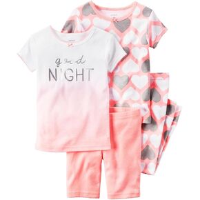 Carter's Girls' 4 Pc Cotton 371g120