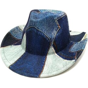 Western Cowboy Hat for Women Man Felt Wide Brim Cowboy Cowgirl Hat for Party Costume Dress Up Cosplay Cowboy Hat