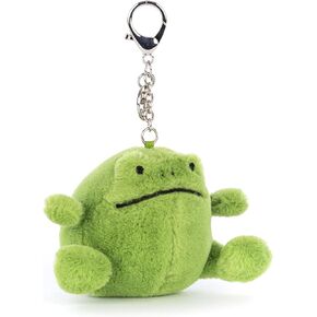 Jellycat Ricky Rain Frog Bag Charm, 3 inches - Amphibian Plush Keychain - Great Gift Idea