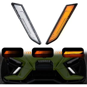 LED Accent Panel Light Kit for Polaris Slingshot, Lower Panel Driving Lights White DRL Yelow Turn Light for Polaris Slingshot S GT R LE SL SLR 2020-2024 Accessories, Replacement #2884606