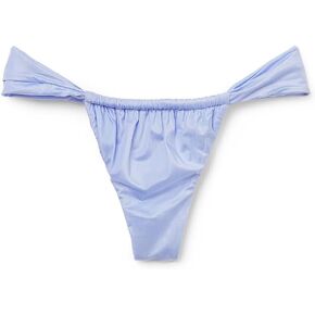 Woman's String Brazilian Swimsuit Bottom Shiny Satin
