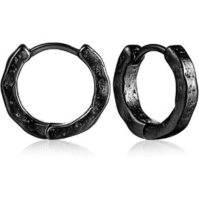 2PCS 14G/16G Septum Ring Hoop, Retro design nose rings Clicker Cartilage Earring Hinged Segment Daith Piercing Jewelry Stainless Steel 316L gold silver black