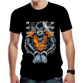 Mens Hip Hop Tshirt 90 Hipster Clothing Casual Urban Street Graffiti Print T-Shirt
