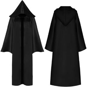 Men Tunic Hoodies Robe Knight Cosplay Costume Adult Long Capes Cloak Halloween Outfit
