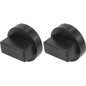 X AutoHaux 2PCS 1.65 "x2.68" ، دعم وسادة الرفع الدعم لرفع مقبس السيارات محول حارس السكك الحديدية لمرسيدس بنز