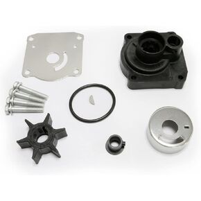 61N-W0078-11-00 Water Pump Impeller Repair Kit with Housing for Yamaha Outboard 25 30 HP F25 F25A F25B C30 Boat Motor Engine Rebuild Service Parts Replacement Sierra 18-3432 61N-W0078-14-00