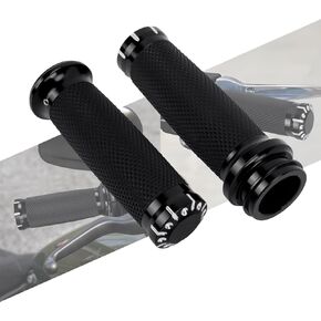 1" Handlebar Grips for 25mm Handle Bars Universal Fit for Harley Touring Dyna Softail Sportster 883 1200