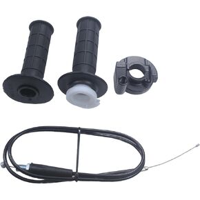 Universal Motorcycle Throttle Handle Lever Grip 7/8" 22MM Grips with Cable Throttle line Acceleration Grip Compatible for 50-250CC 110cc 125cc 140cc 250cc ATV Quad Pit Dirt Bike Motocross