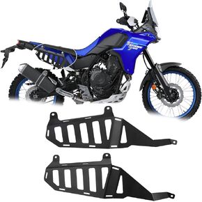 لـ Tenere 700 Tenere700 Tenere700 Tenere 700 2022 2023 2024 2025 World Raid Racks Side Carrier Side Panniers Rack Rack Rack Racks Saddlebag (Black)