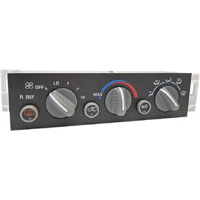 599-006 Front A/C Heater Climate Control Module Panel with Rear Window Defogger Switch Compatible with 1996-2000 Cadillac Chevy and GMC