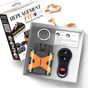 Simple OBD Key and Remote Replacement for Jeep GQ43VT17T 04602260 fits Liberty 2002 2003 2004