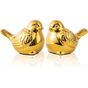 Loving Pair of Small Silver Elephant Statues Silver Home Decor Modern Boho Style Figurine Decorative Ornaments for Living Room, Bedroom, Office Desktop, Cabinets, Shelf