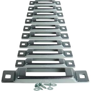 DC Cargo Mall Outdoor E Track Tie-Down – 1-Slot Plate (6-Pack) - Mini Anchor for Ratchet & Cam Straps – Trailers, Trucks, Pickups - E Track Accessories
