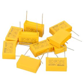 PATIKIL Safety Capacitors, 5 Pack 2.2uF AC 310V 22.5mm Pin Pitch 27x23x13mm Polypropylene Film Capacitor Assortment Kit for DIY Electronic Products