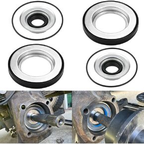 Front Axle Vaccum Knuckle Seal Kit with Hub O-Ring and Dust Seals Compatible with 2005-2014 Ford Super Duty F250 F350 F450 F550 Dana Super 60