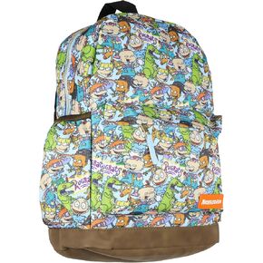 Nickelodeon Rugrats Chuckie Tommy Angelica Travel School Dual Compartment Backpack For Daily Use