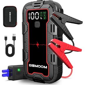 Jump Starter, 4000A Car Battery Jump Starter(7.0L Gas/8.0L Diesel),Portable Car Jump Starter Battery Pack,with EVA Protection Case, 400LM LED Light, and Jumper Cables