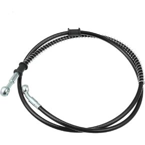 Motoforti 130cm 51.18" 10mm Motorcycle Braided Brake Clutch Oil Hoses Line Pipe Clutch Throttle Gas Line Fuel Pipe Black for ATV for Dirt Bike