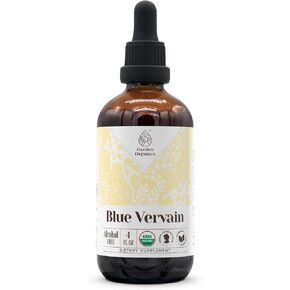 Blue Vervain USDA Organic Alcohol-Free Extract | Dietary Supplement, High-Potency Tincture | Natural Certified Organic Blue Vervain (Verbena Hastata) Dried Herb (2 oz) in Kuwait
